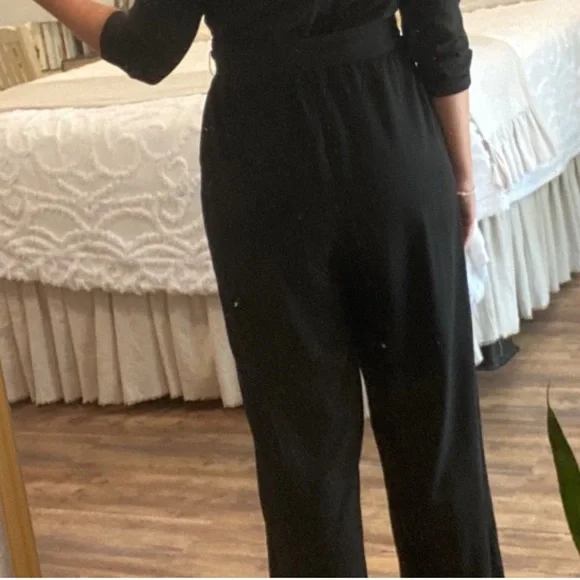 Who What When Wear Crew Neck Long Sleeve Modest Jumpsuit Sz Small - Picture 5 of 12